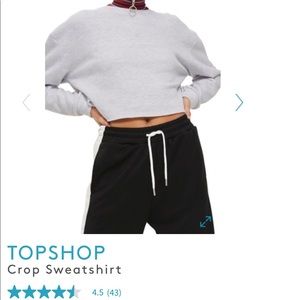 TopShop Navy Cropped Pullover BRAND NEW!!